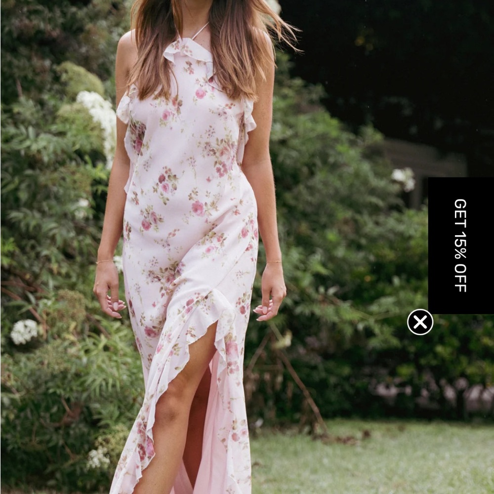 Petal & Pup Pink Floral Maxi Dress